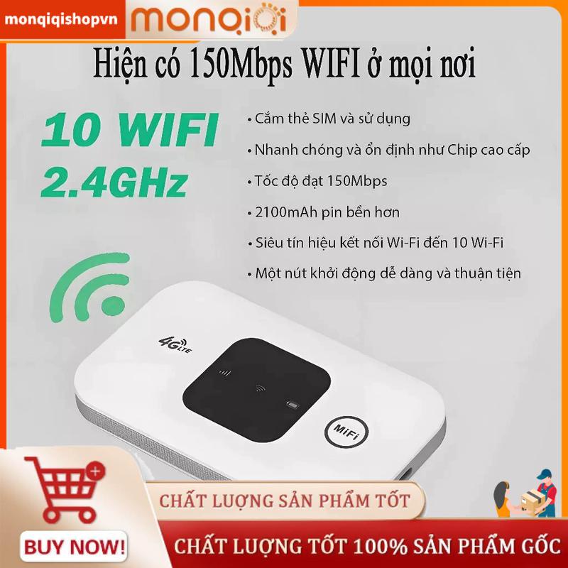  Bộ phát wifi di động dùng sim 4G 150Mbps Bộ định tuyến không dây 4G WiFi di động Mini 