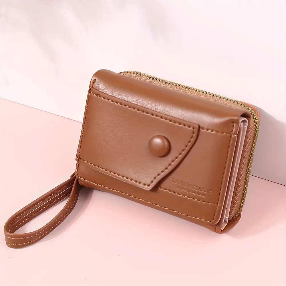[COD]Ví Ngắn, Có Khóa Kéo, ví đựng tiền Xu, Sức Chứa Lớn Nữ Wallet Hình Chữ Nhật