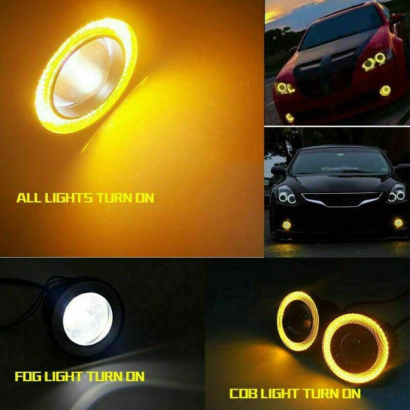 Product Introduction of 【24-hour shipping+free shipping+COD】1/2Pcs car sports light fog&decorative light LED bulb eagle eye corner halo projector accessories Lampu Kereta 19