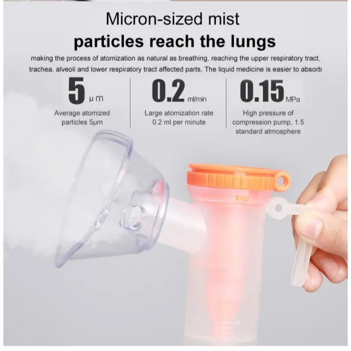 Alat Terapi Pernapasan Handheld Nebulizer Asthma Inhaler Atomizer Anak Obat Saluran Pernapasan Saluran Pernapasan Set 2