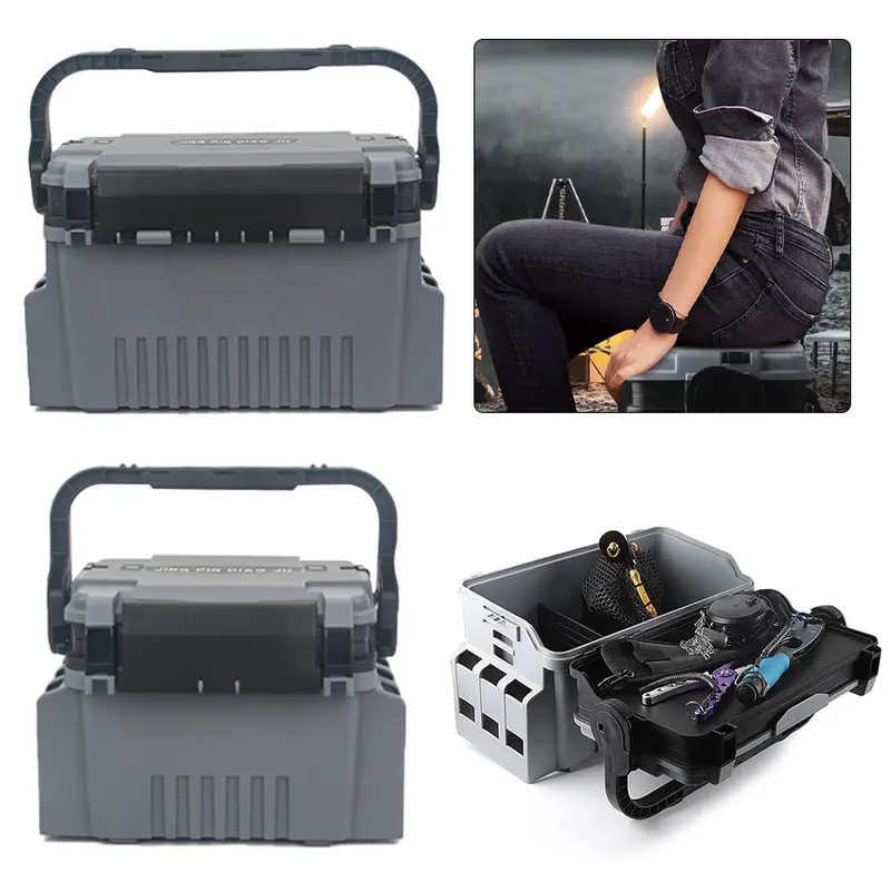 Tackle Box Pancing Kotak Peralatan Pancing Jigging Lure Box Fishing Box Mancing Serbaguna Besar Kecil Storage Box Pancing 6