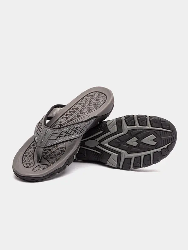 HOBIBEAR Men's sandals, breathable shoes, summer thick soled casual flip flops, beach sandals 0