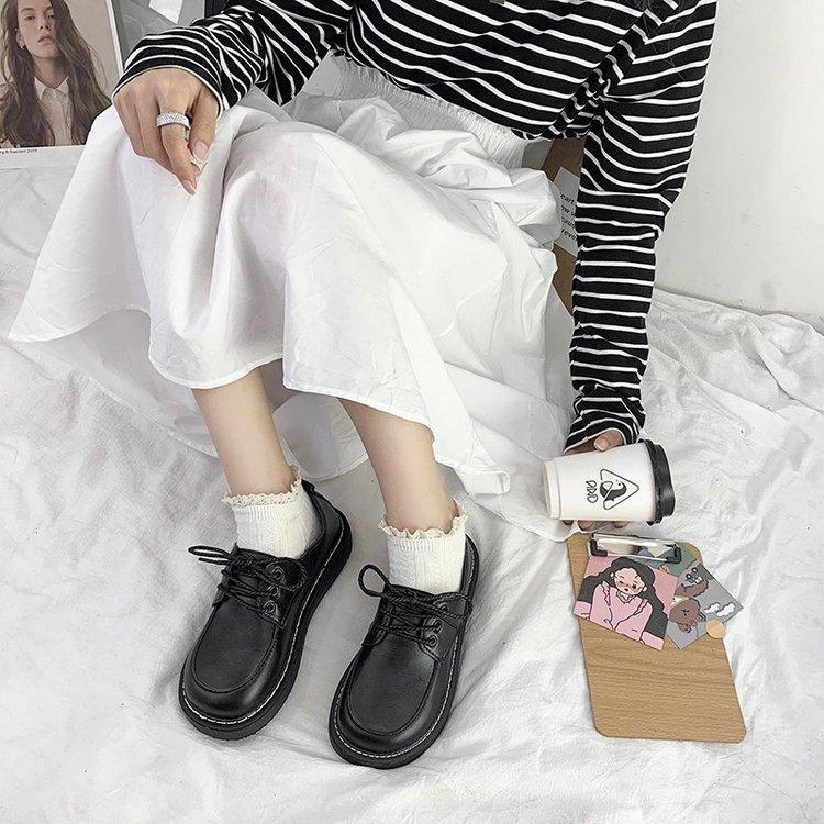 Giày uzzang oxford doctor nữ, giày bánh mì BT41 siêu xinh c2 4