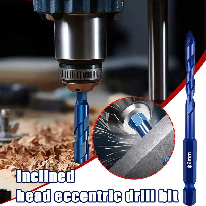 Product Introduction of Crooked Eccentric Drill Bit Stone Ceramic Brick Glass Opener Hexagonal Hole Handle V6J6 20