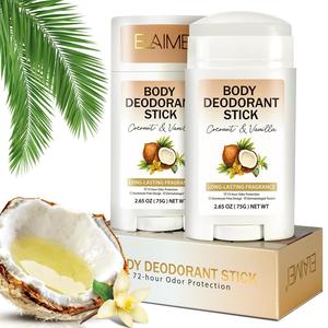 Elaimei 脱臭クリーム ココナッツバニラ 75g 長時間消臭 汗・菌吸収 脇を爽やかに 保湿テクスチャー