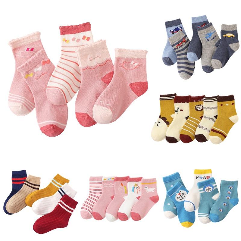 Product Introduction of Tất Vớ Trẻ Em Set 5 Đôi Siêu Xinh Cho Bé Trai Bé Gái Từ 1 - 9 Tuổi Chất Cotton Co Dãn Thời Trang ( AQL4 ) Vải Cotton 16
