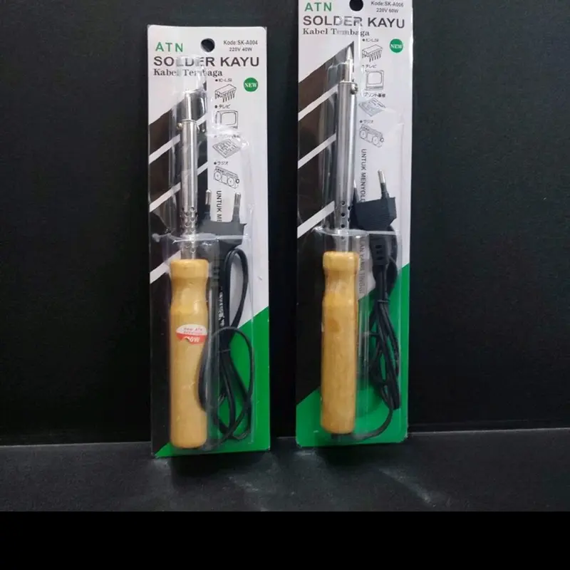 Solder Kayu Solder Listrik Gagang Kayu ATN 4