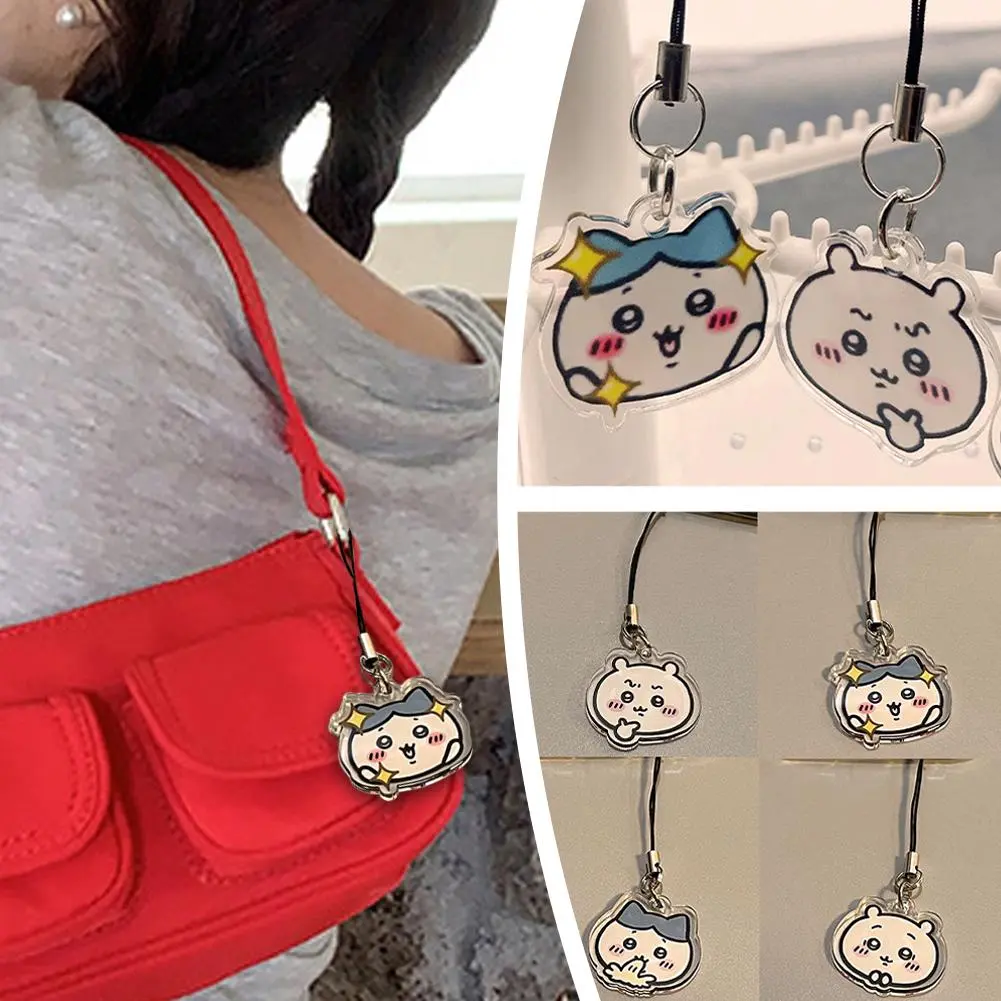 Cartoon Chiikawwaa Acrylic Pendant Cute Cartoon Mobile Pendant Phone Gift Chain Backpack Small Anime Smartphone Cellphone