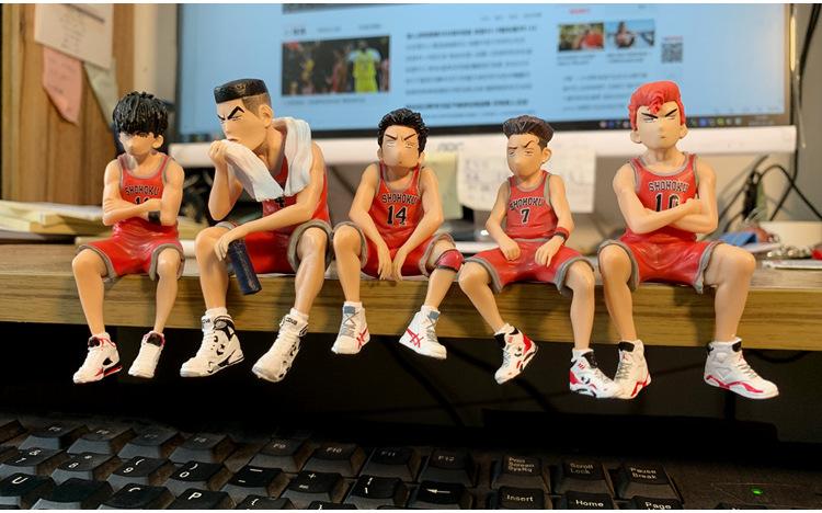 Product Introduction of Car Telephone Number Plate Interior Anime Decoration SLAM DUNK Hanamichi Sakuragi Action Figure Ornament Auto Accessories Gifts 9