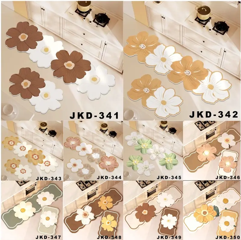 MOTIF TERBARU KESET DAPUR2IN1 MENYERAP AIR DAN ANTISLIP (311-350) | Aksesoriskushop Bludru 2