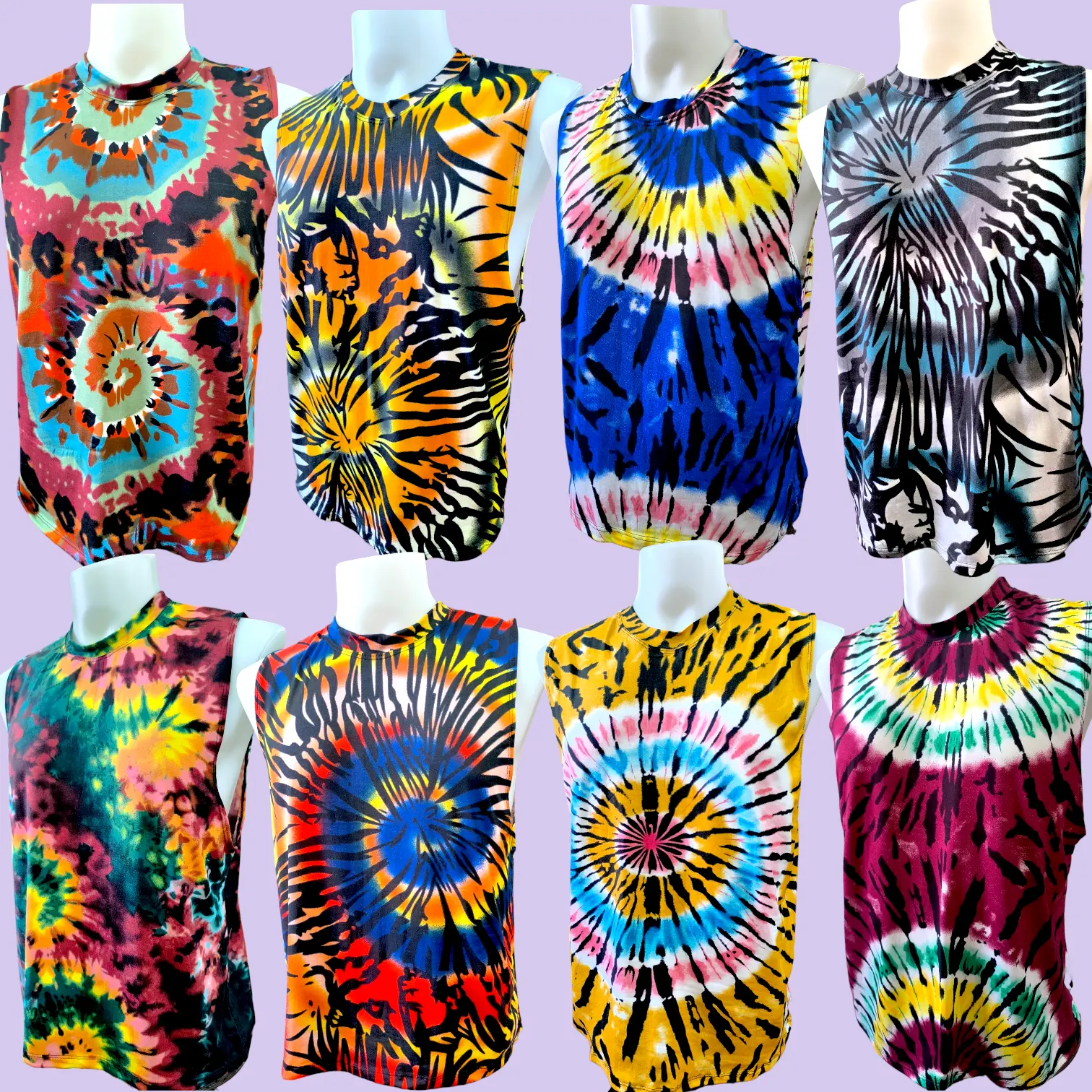 Sando Muscle tee Tie Dye Buy 10 Get 2 Free Adult size Fit to XL Negosyo Bundle Cotton Spandex with Lining Smooth and Comfy