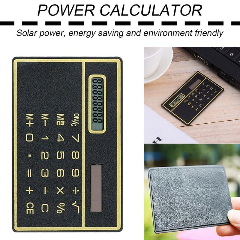 Product Introduction of 8 Digit Slim Credit Card Cheap Solar Power Pocket Calculator Portable Mini Calculator Worldwide Wholesale 22