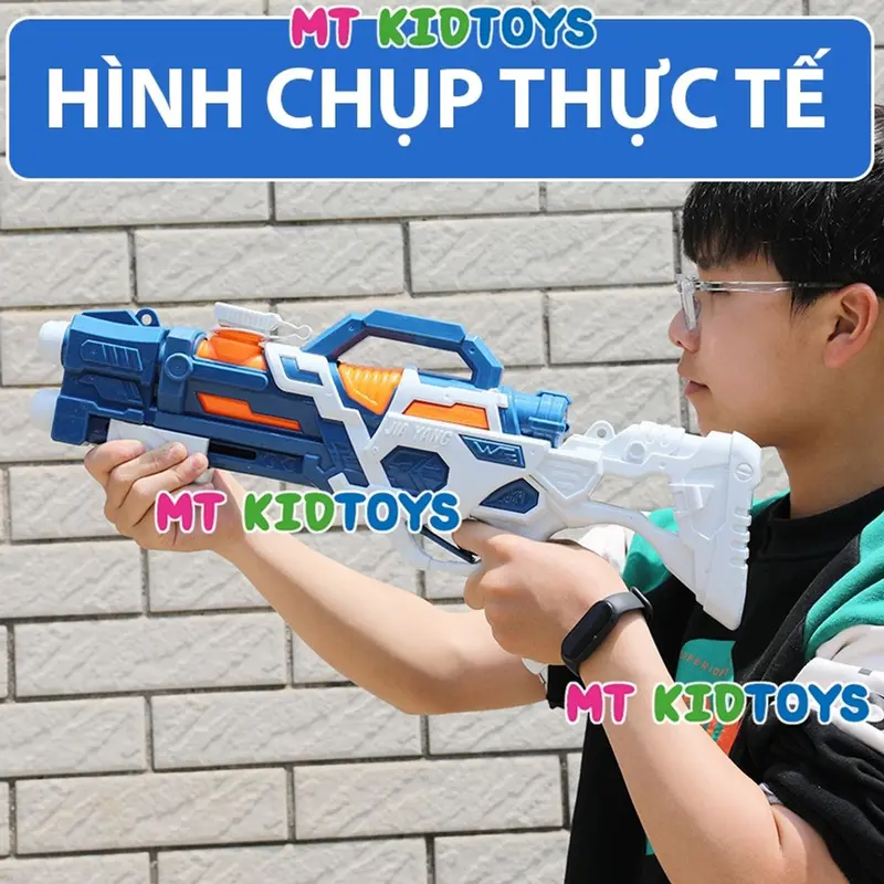 Đồ chơi súnɡ nước khổng lồ 2 nòng áp lực cao - súnɡ phun nước cỡ lớn bắn xa 6-10 mét cho bé thỏa sức vui chơi 1