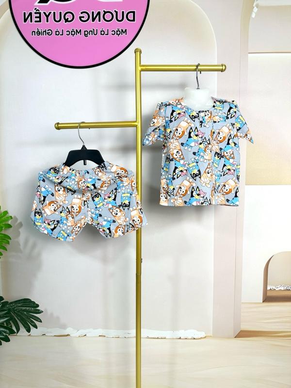 Product Introduction of DQ5 - 02. Bộ Quần Ngắn Áo Tay Ngắn Bé Trai. Chất Vải Tole Lanh Hai Da. Size 11kg đến 12kg. 15