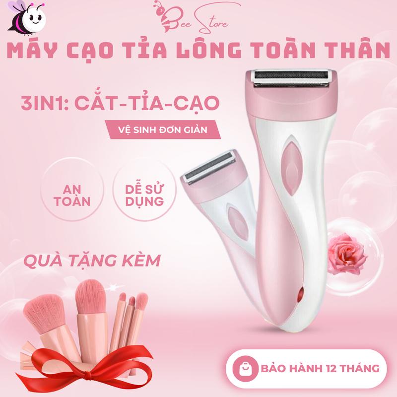 Máy Cạo Tỉa Lông Toàn Thân Cho Nữ Sạc Điện Kemei KM-3018 Máy Tẩy Lông Đa Năng Vùng Kín Không Đau Rát Độ Bền Cao Tông Đơ Máy Cạo Râu Nhổ Lông Tỉa Lông Mũi