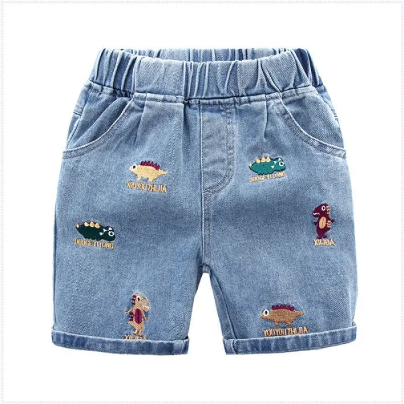 Quần Áo Mùa Hè Cho Bé Trai, Quần Short Denim, Quần Trẻ Em Mới, Quần Dài Đến Đầu Gối Mỏng, Quần lửng Mùa Hè Cho Trẻ Em, Mềm Mại Và Thời Trang