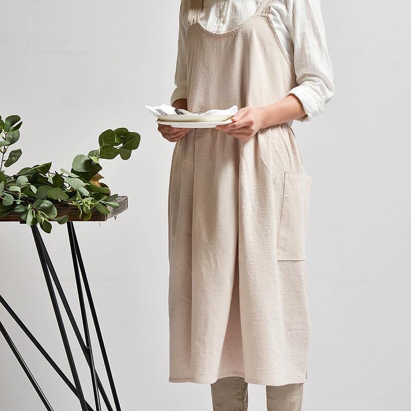 Product Introduction of Bag Cotton and linen apron overalls 1 piece JP2 11