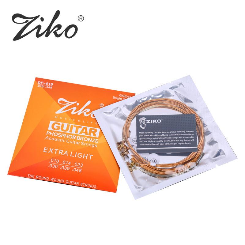 Dây đàn Guitar Acoustic Ziko DP 010 - 011 - 012 dien lava 12 strings taylor đàn mandolin guitars in cây đàn của rhyder guitar bass thùng enya & sai binz cello xakho dm7 bao st nova c nova go sp1 phukien nhat mộc 505