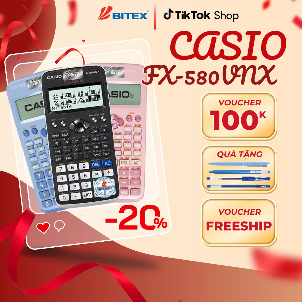 Máy tính Casio Fx-580VNX đa dạng sắc màu, được mang vào phòng thi