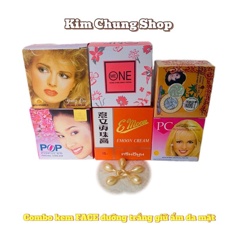 Combo kem Face dưỡng da mặt (6 món + 5 viên Vitamin E) 0