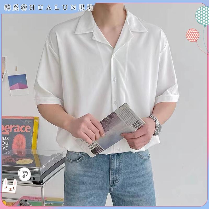 Product Introduction of Áo sơ mi ngắn tay cổ vest phong cách hàn quốc trẻ trung sominam  dep aotrang nam đi làm văn phòng thường 3