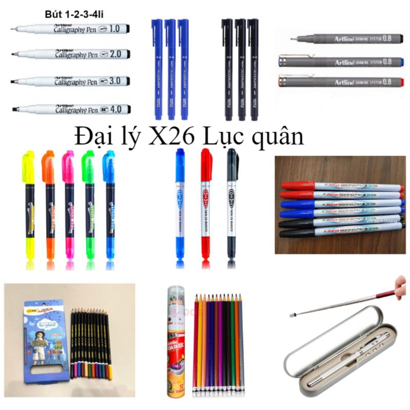 Bút vẽ tham mưu kỹ thuật, bút đệm màu tham mưu tổng hợp các loại