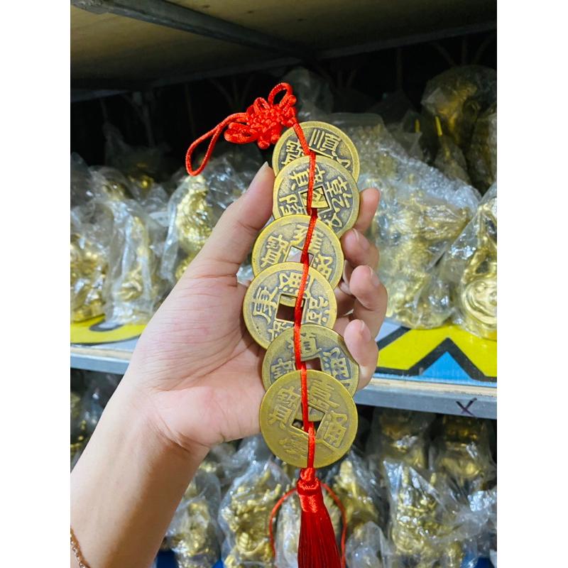 Dây Tiền Xu Ngũ Đế lục đế cỡ lớn Phong Thuỷ Chiêu Tài Lộc 4