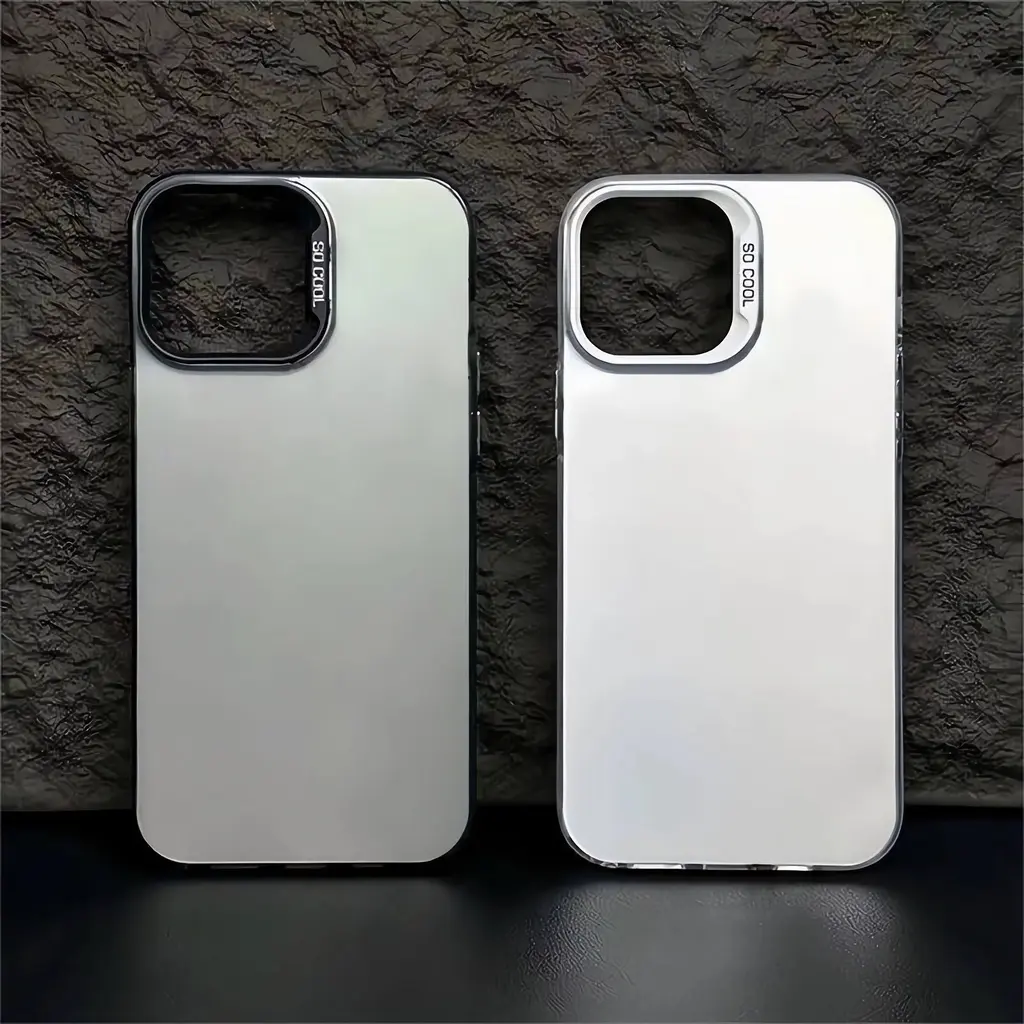 Vỏ IMD 2 trong 1 cho iphone 15promax, 14, 11, 12, 13, 11ProMax, XSMAX, XR, X, 8, 7Plus, vỏ thời trang cứng, đen, trắng, tím, có bảo vệ in máy ảnh