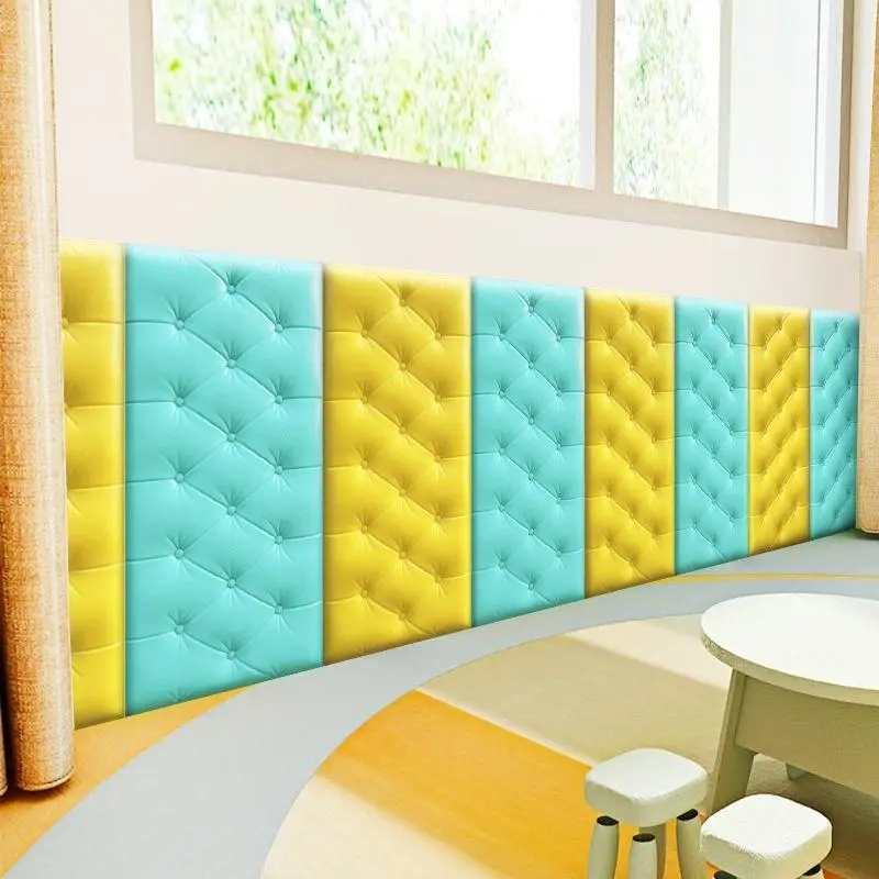 Thảm Xốp Dán Tường 3D Mềm Mại Chống Va Đập An Toàn Cho Bé Kích Thước 30x60cm Đồ Chơi 6