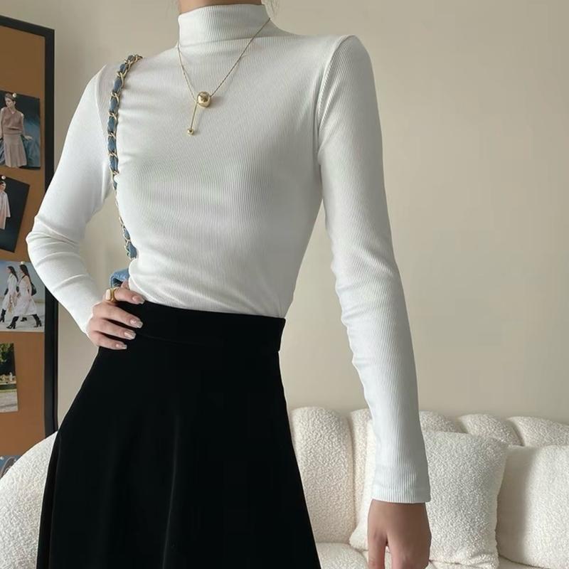 Áo Ủ Kem Cổ Lọ 3 Phân Chất Len Tăm Mềm Mịn, Co Giãn, Thấm Hút Mồ Hôi - Nhiều Màu - Nữ, Women