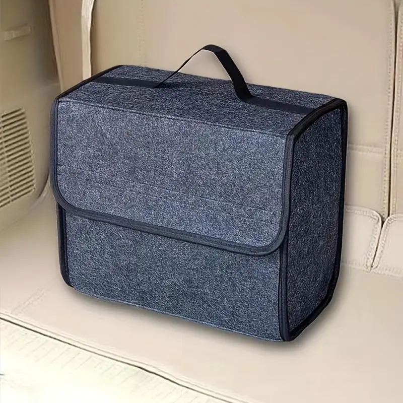 Foldable Car Trunk Organizer, Durable Fabric Storage Bag, Multifunctional Car Storage Bag for Vehicle Accessories & Tools