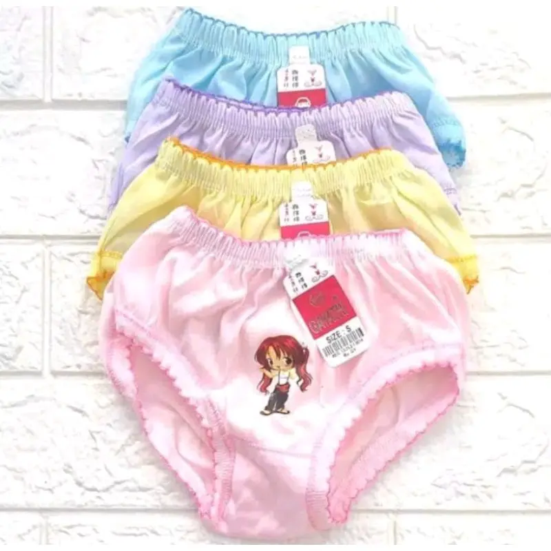 6pcs celana dalem anak polos 1-10thn termurah/CD anak cewek polos terlaris 0