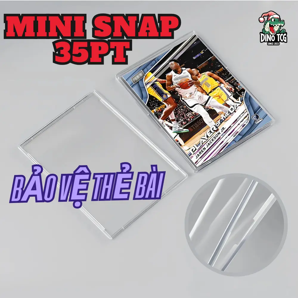 [PHỤ KIỆN] Mini Snap Hộp nhựa mica 35PT bảo vệ thẻ bo góc idol Kpop , thẻ bài Yugioh , Onepiece cardgame , Pokemon
