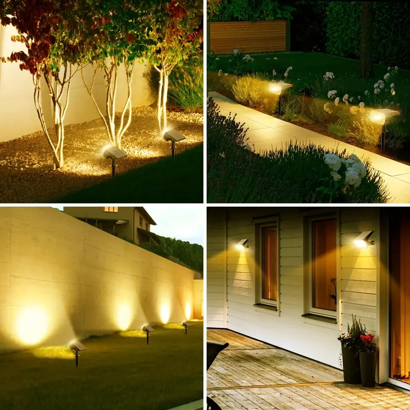 Solar Powered Garden Spotlight, 3 Lighting Modes Solar Powered Garden Flood Light, Outdoor Lighting for Patio Pathway Driveway Pool Yard 8