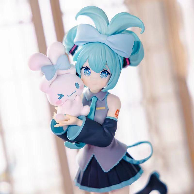 Product Introduction of Wholesale Anime Garage Kits Princess Hatsune Miku White Rabbit Hatsune Standing Posture Cinnamon Model Ornaments 2