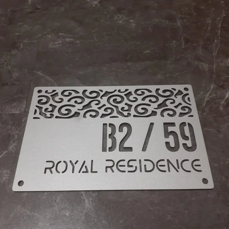 Plat Nomor Rumah | Papan ALAMAT rumah | Nomor Rumah Cutting CNC 2