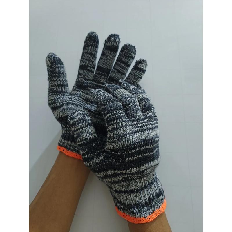 Combo 10 Đôi Găng tay len bảo hộ lao động MÀU MUỐI TIÊU, Găng tay làm vườn 2