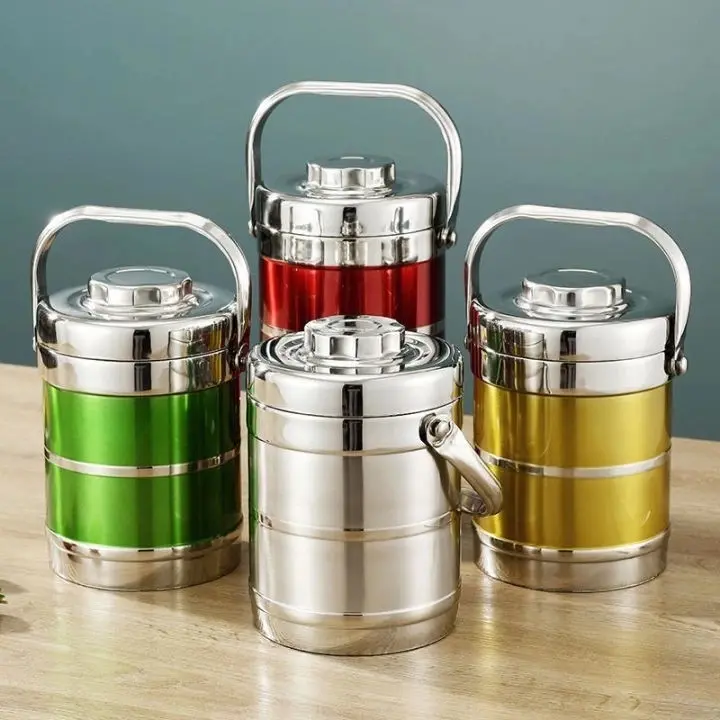 Cặp Lồng Đựng Cơm Cháo Phở Giữ Nhiệt Inox Cao Cấp - Camen Giữ Nhiệt - Hộp Đựng Cơm