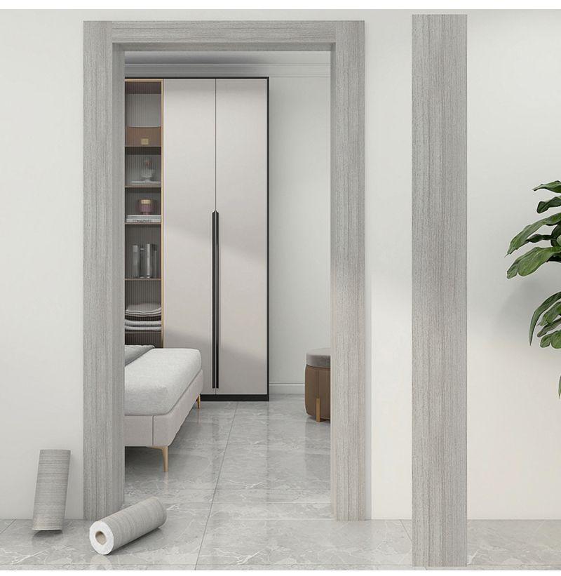 Product Introduction of Gray By Frame By Edge Wood Grain Sticker Self-Adhesive Waistline Skirting Line Window Sill Frame Decoration Renovation Waterproof Edge Wrapping Paper 24