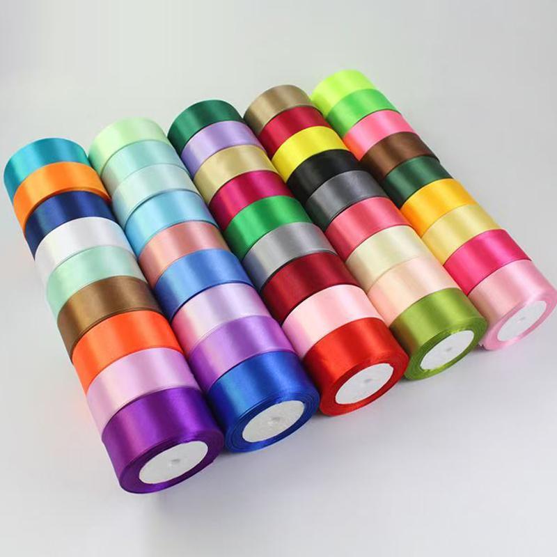 Product Introduction of Solid Color Ribbon (5 Rolls), Wedding Cake Decorative Ribbon, Gift Wrapping Satin Ribbon, DIY Decorative Ribbon For Wedding Party 22
