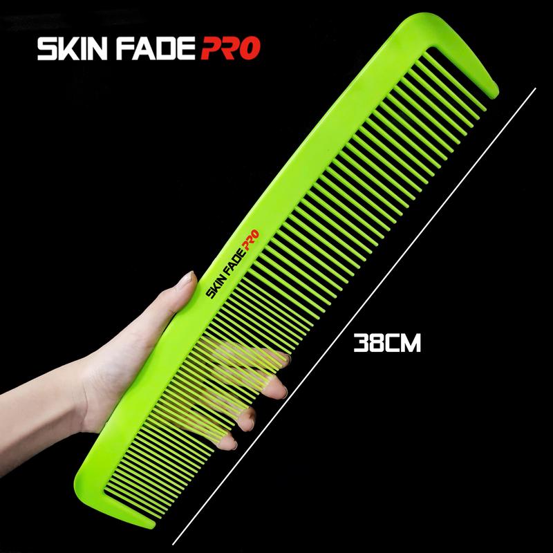 Lược Đồ Long Đao SKIN FADE PRO Xanh Neon Decor Trang Trí Tiệm Tóc - Kích thước lớn 38cm x 8cm