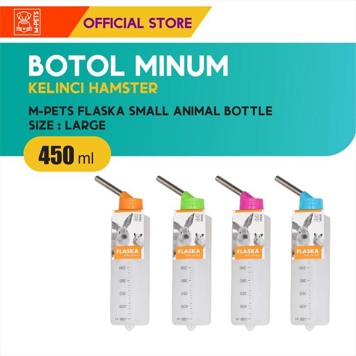 Gambar M-Pets Flaska Small Animal Bottle 450 ml / Botol Minum Hamster dari M-Pets Volk Pets Indonesia Kota Tangerang Tokopedia