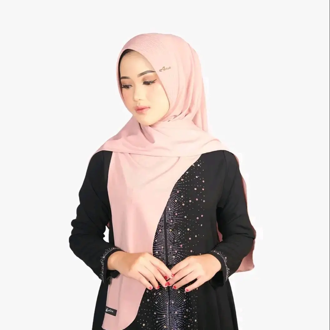 Hijab Segitiga Instan Haura Pet Bulan Sabit Jersi Premium Muslim Tebal Cantik Kerudung Nyaman