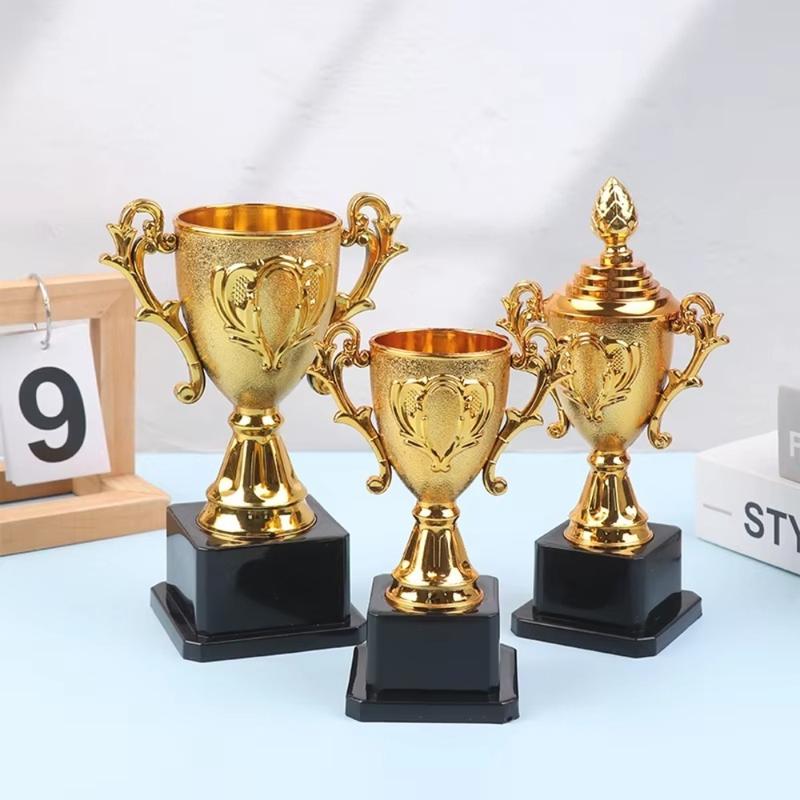 Product Introduction of New Awards Trophy Plastic Model Dancing Competition Small Prize Cup Craft Souvenirs Children's Winner Award Trophy Toy Team Sport Competition 11