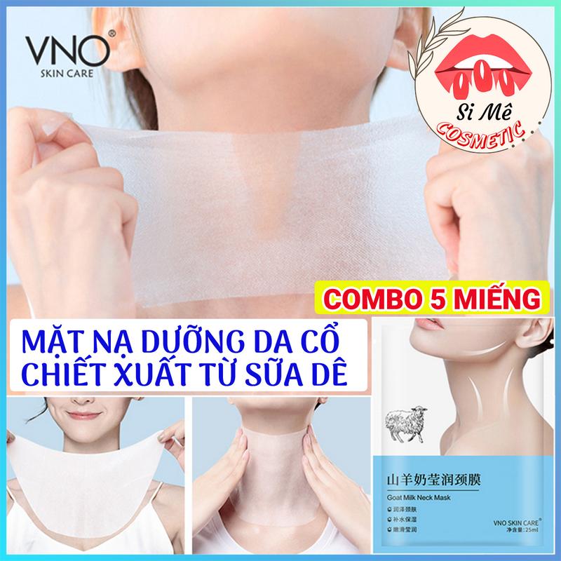 Product Introduction of [SỮA DÊ] COMBO 5 Miếng Mặt Nạ Dưỡng Da Vùng Cổ VNO Chiết Xuất Từ Sữa Dê – Chăm Sóc Nếp Nhăn, Dưỡng Ẩm, Sáng Da, Làm Mịn Da 2