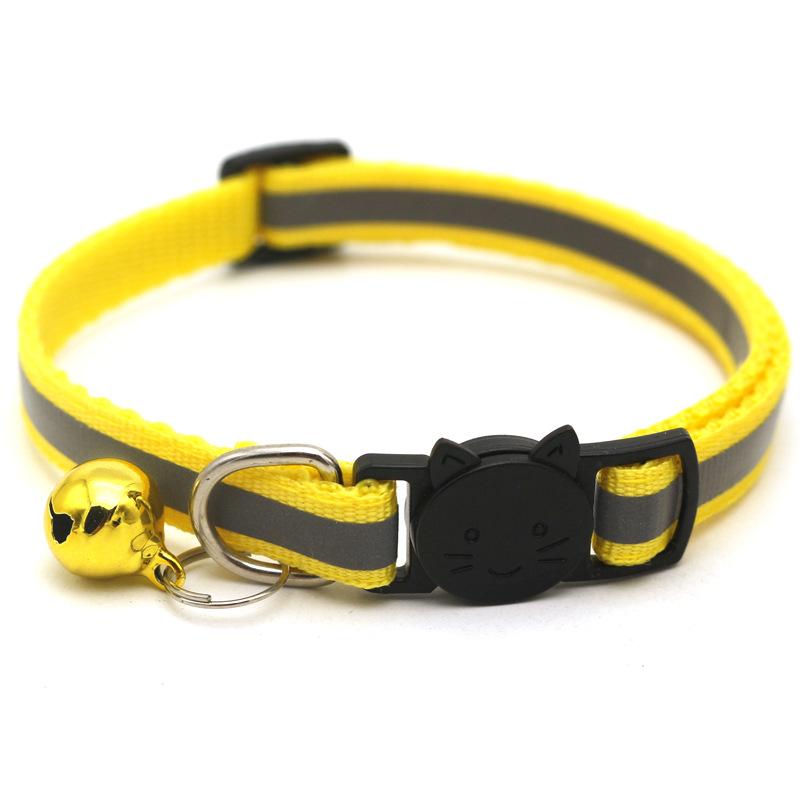 Product Introduction of Safety Buckle Detachable Reflective with Bell Cute Pet Products Colorful Nylon Collars Accessories Necklace Cat Dog Bell Collar 14