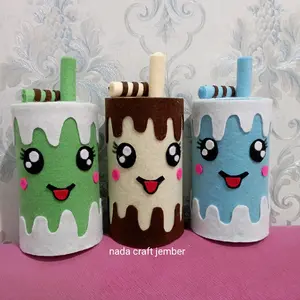 celengan boba + toping / celengan boba murah / souvenir ulang tahun semar