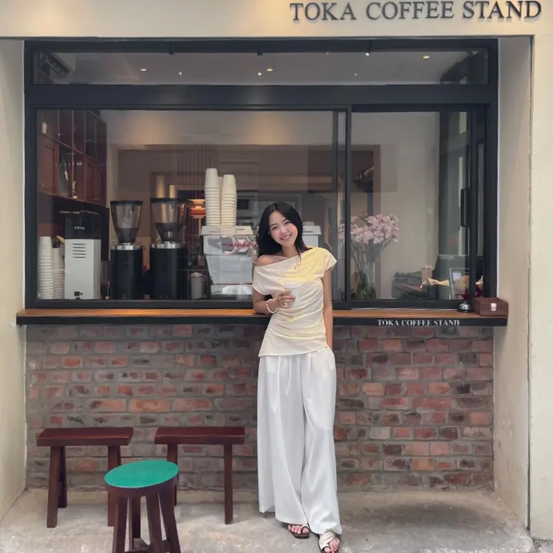 CẨM| Áo lệch vai nữ màu Kem tiêu “ Cẩm” Top siêu mát cho mùa hè 6