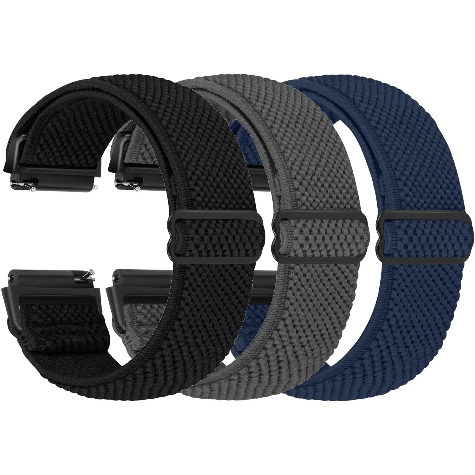 Elastic Watch Band (Band Only), Adjustable Nylon Solo Loop Elastic Watch Band, Comfortable Sports Replacement Band for Redmi Watch 3 Active