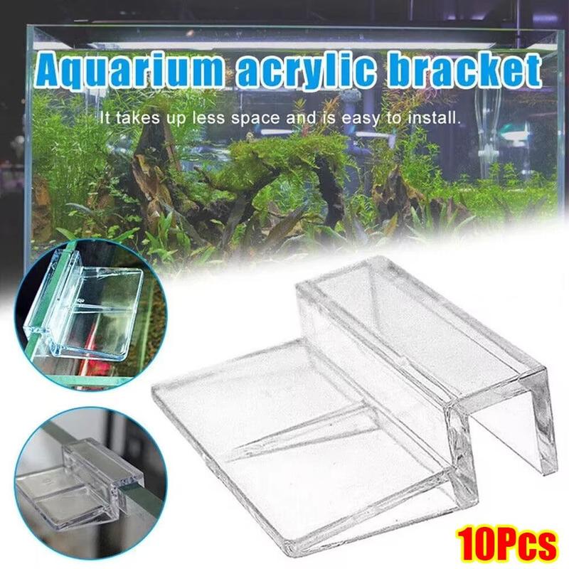 En Pets Store 10 cái Bền Chiều rộng 5/6/8/10/12mm Giá đỡ bể cá Trong suốt…